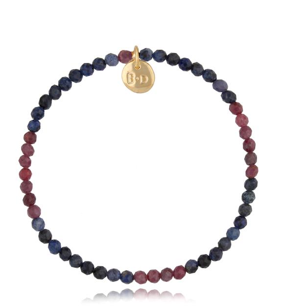 Bransoletka z rubinami i szafirami Lerma BTW1225