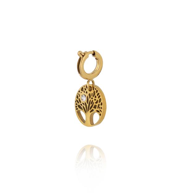 Charms medalion z drzewkiem życia i cyrkonią CHA0176