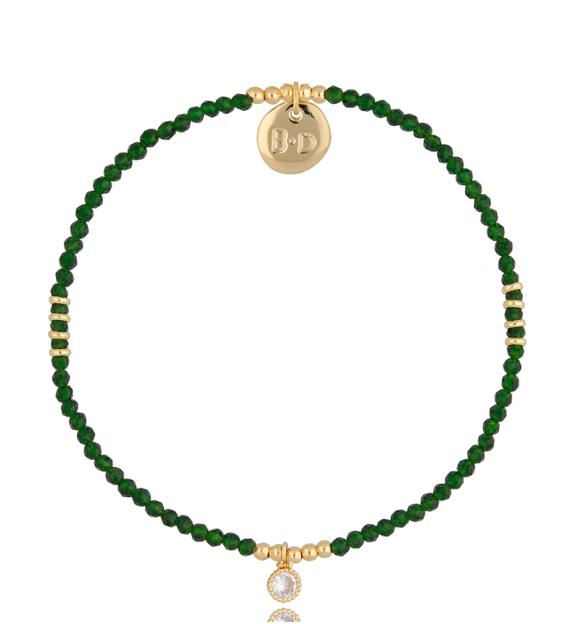 Bransoletka zielona Petit Glam BTW0756