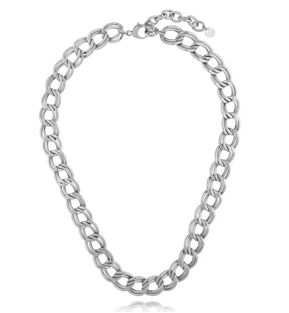 Naszyjnik – srebrny łańcuch o podwójnych ogniwach NEA0046