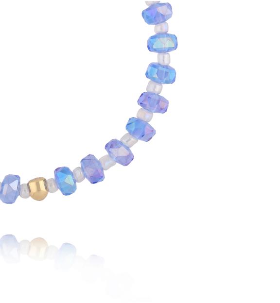 Bransoletka z atramentowymi kryształkami BCY0444