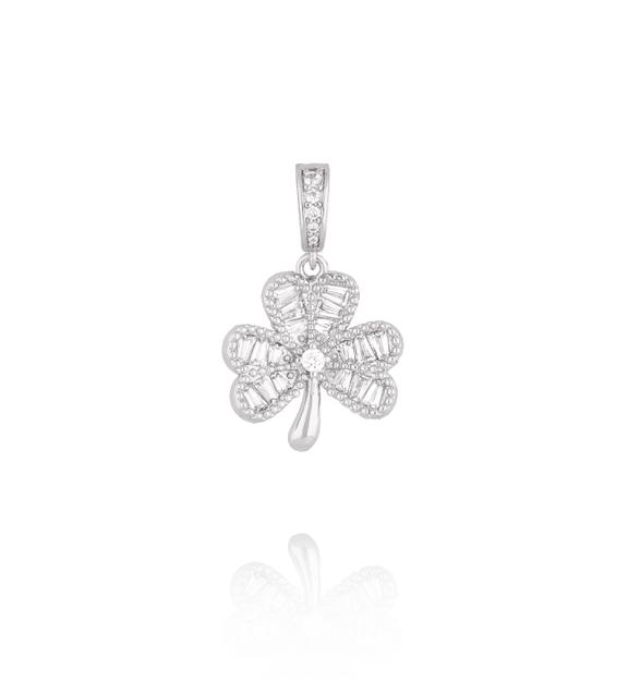 Charms srebrny kwiat z kryształkami CHSS0033