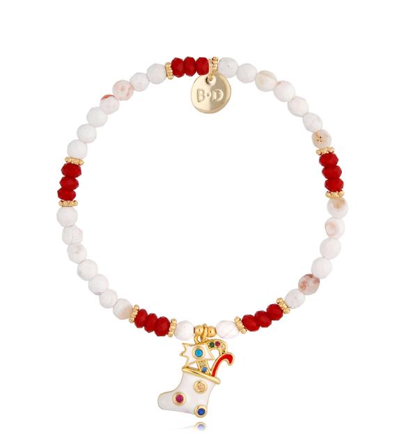 Bransoletka świąteczna z butem From Santa BTW1294