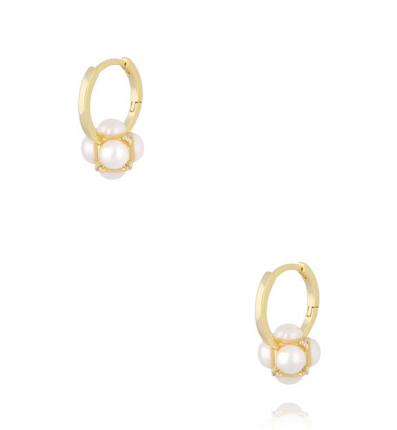 Kolczyki koła z perłkami KPE0211