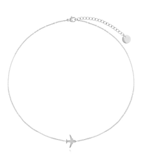 Naszyjnik srebrny z samolotem Planei NSA1086