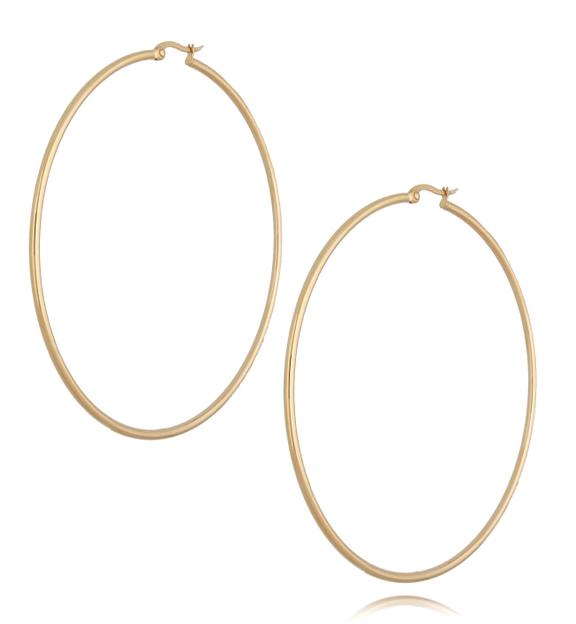 Kolczyki złote koła ze stali szlachetnej Big Hoops KSA0209