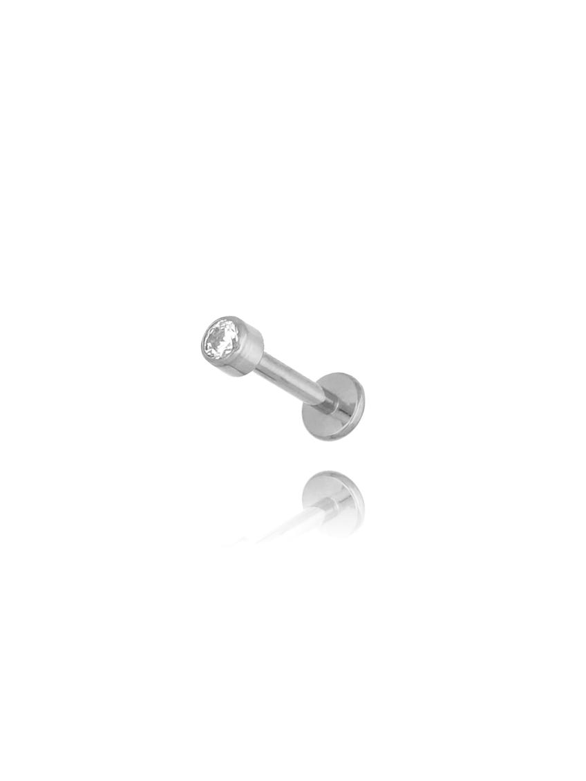 Kolczyk srebrny z cyrkonią Piercing KSA0733