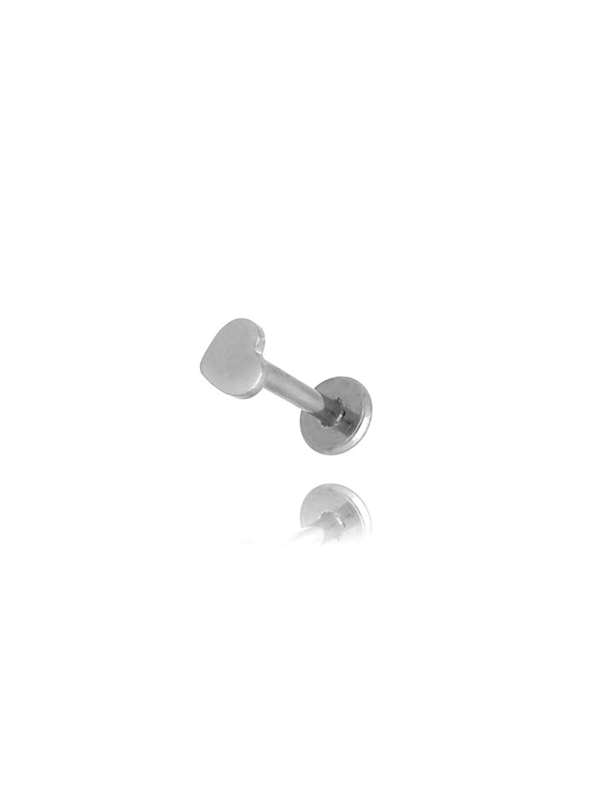 Kolczyk srebrny z sercem Piercing KSA0741