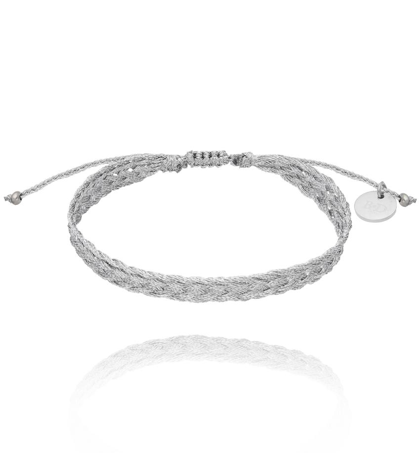 Bransoletka srebrna pleciona Braided BSC1888