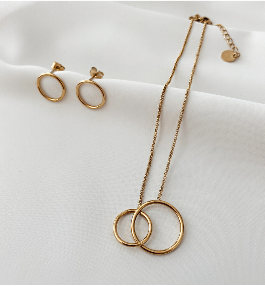 Kolczyki złote kółka Gold Hoops KSA0064