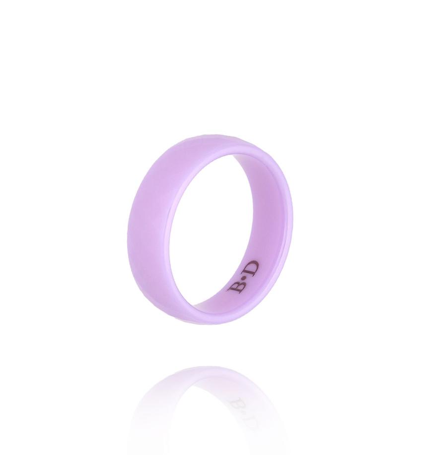 Obrączka z ceramiki fioletowa PFE0094
