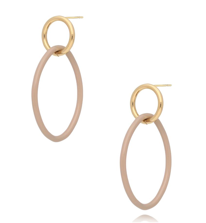 Kolczyki beżowo złote Dream Earrings KSA1508