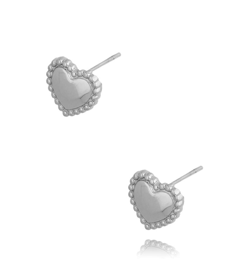 Kolczyki serca srebrne Sweet Love KSA0393