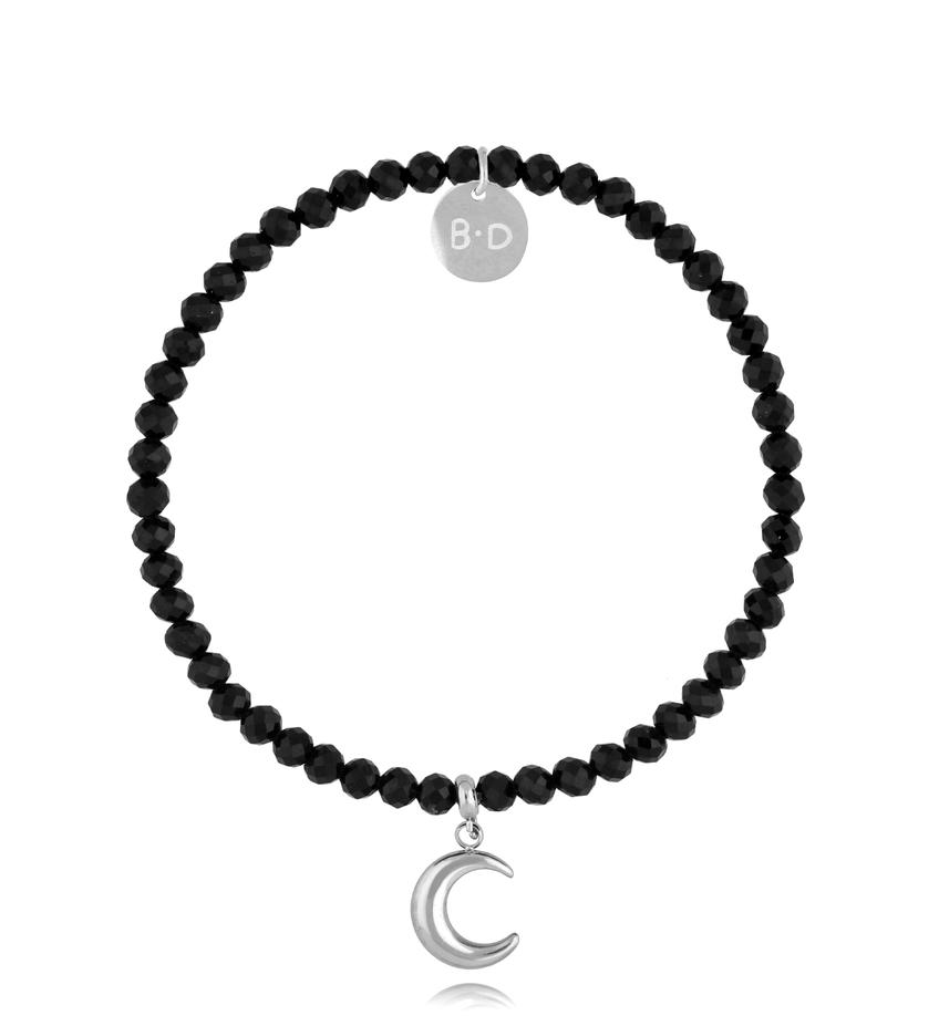 Bransoletka z turmalinami i księżycem Small Moon BTW2358