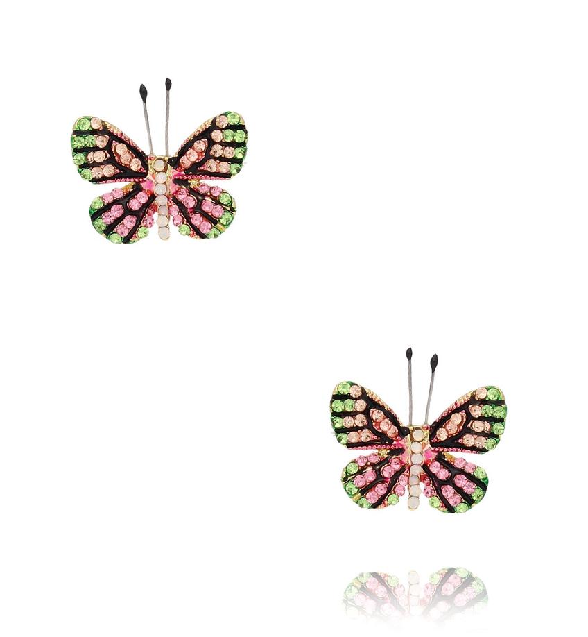Kolczyki z kolorowymi motylkami Papillon KPI0014