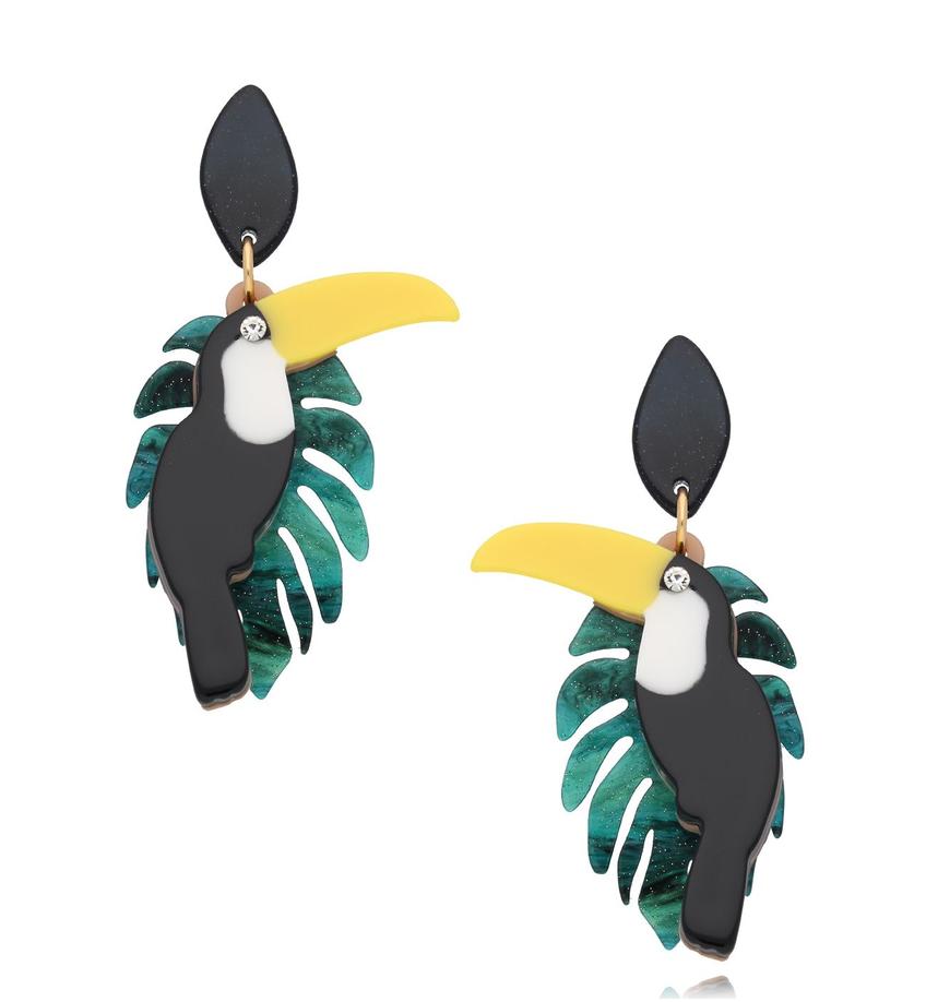 Kolczyki z tukanami Toucan KZA0085
