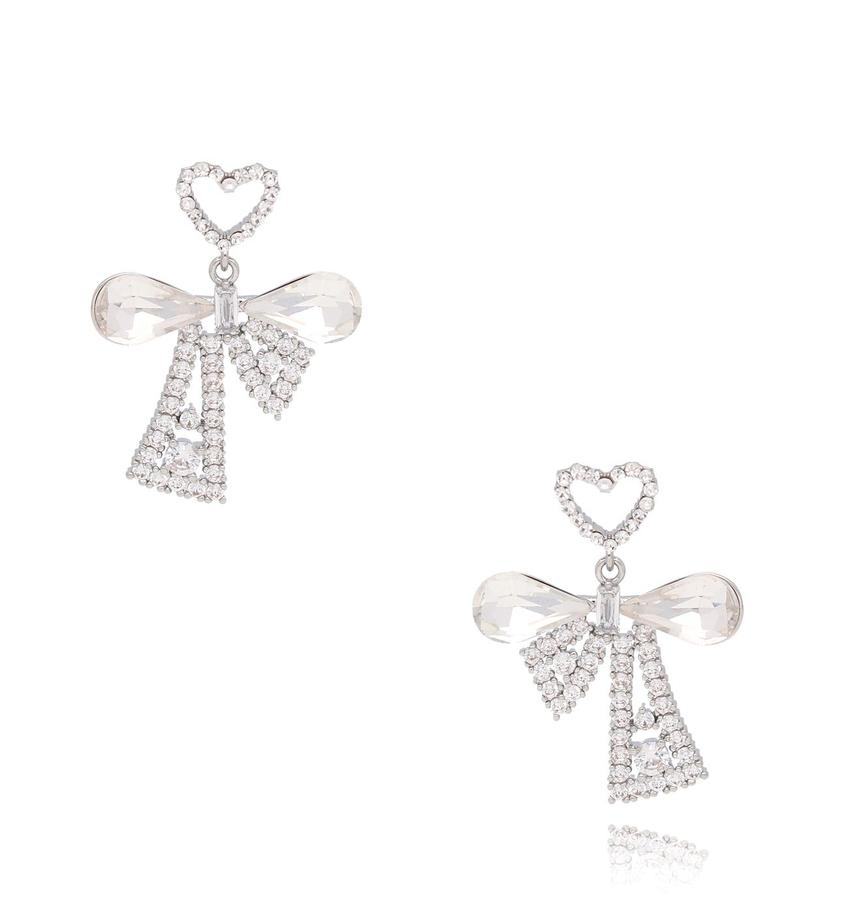 Kolczyki srebrne kokardki Coeur KSS1451