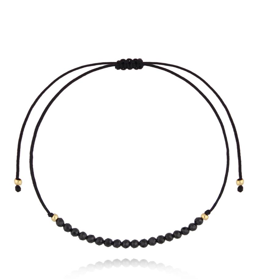 Zestaw czarnych bransoletek BMT0299