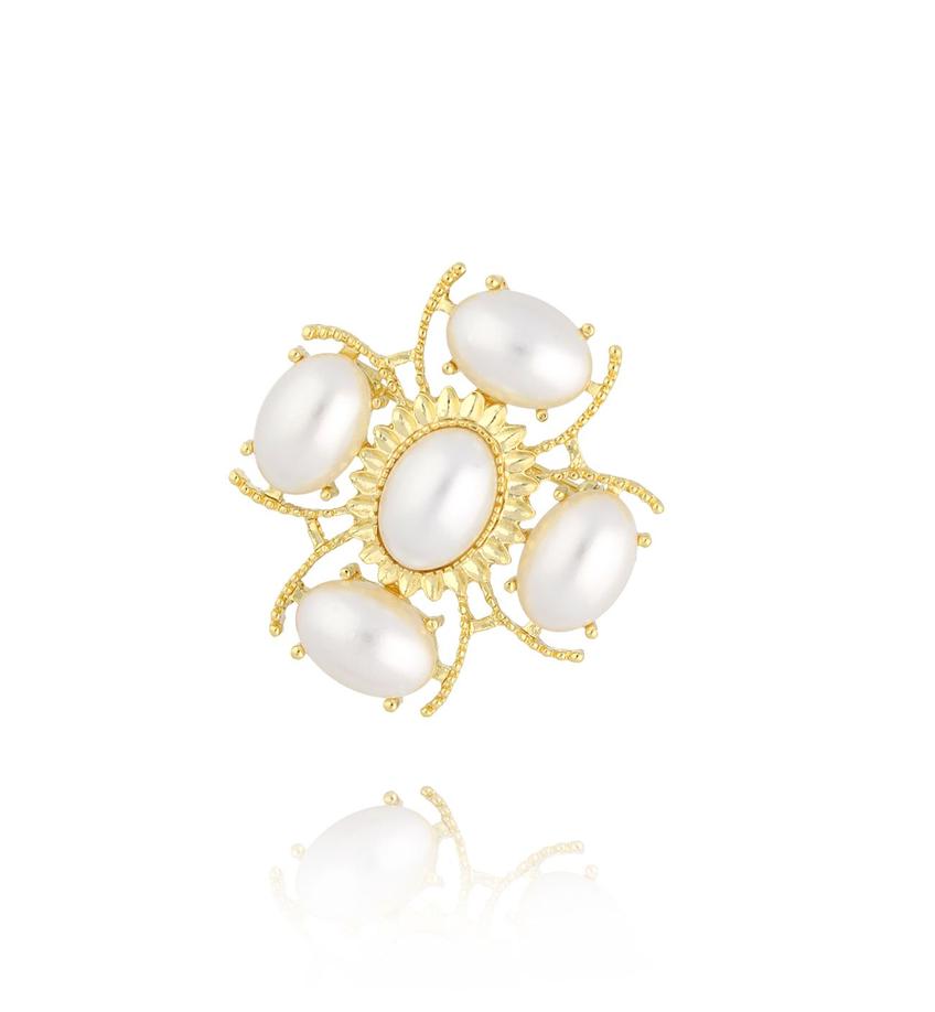 Broszka złota z perłami Princess BRPE0027