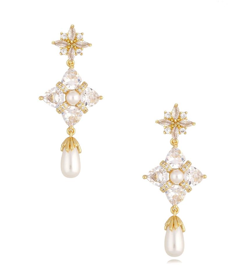 Kolczyki z kryształkami Shining Pearls KSS1340