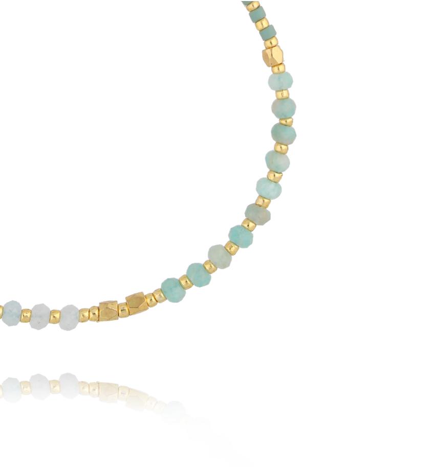 Bransoletka z amazonitami BMT0324