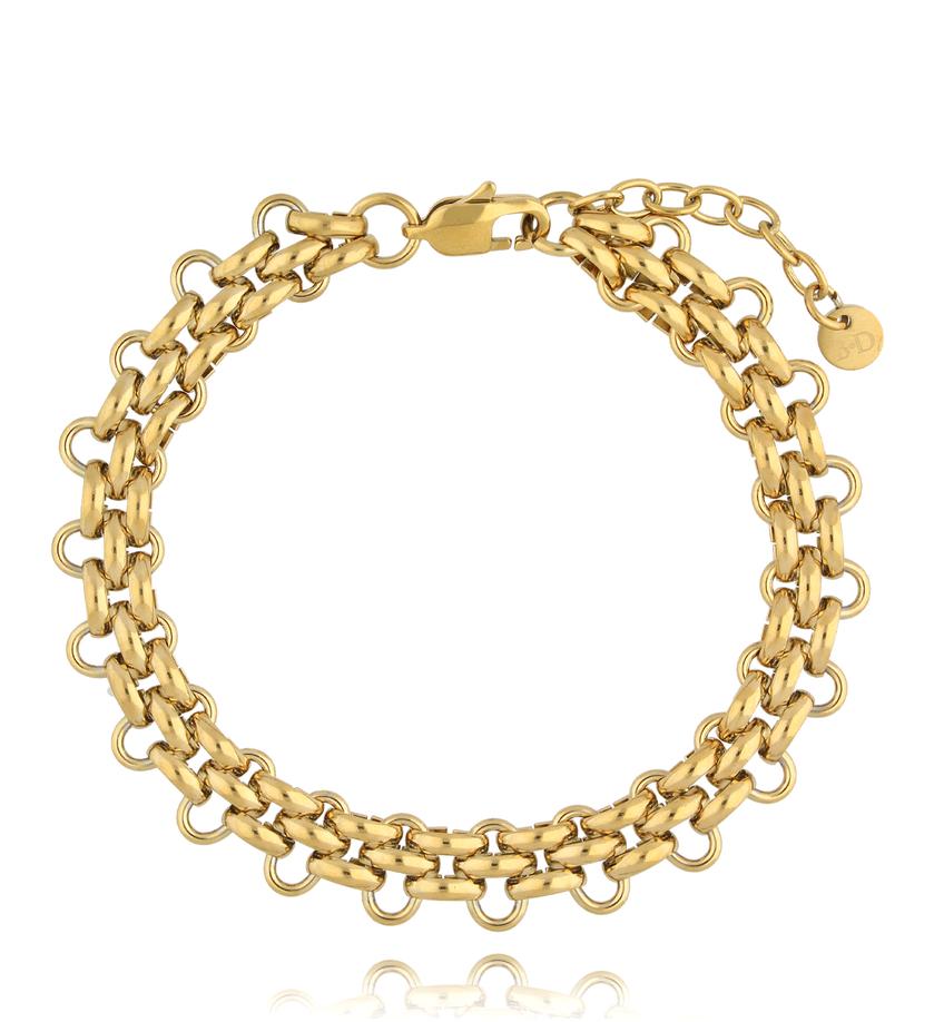 Bransoletka łańcuch złoty Timeless Twist BSA0693