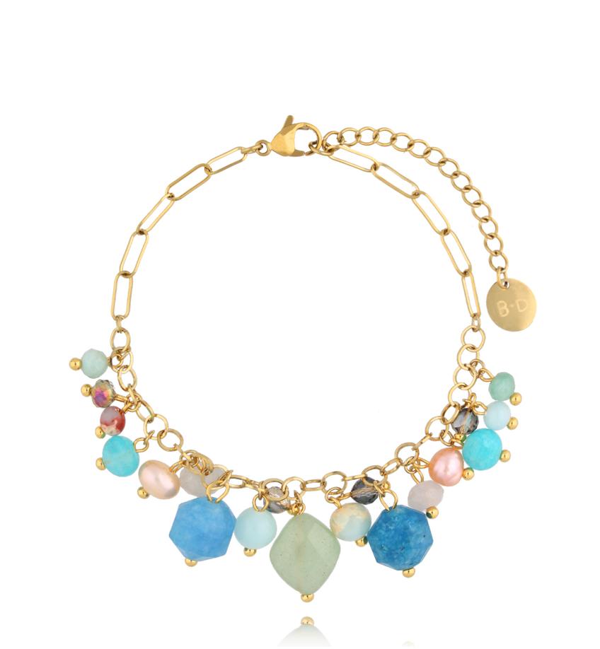 Bransoletka z kamieniami niebieska Island Elegance BPA0452