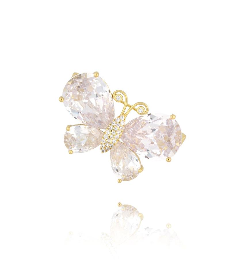 Broszka z transparentnym motylem Butterfly of Dreams BRSS0244