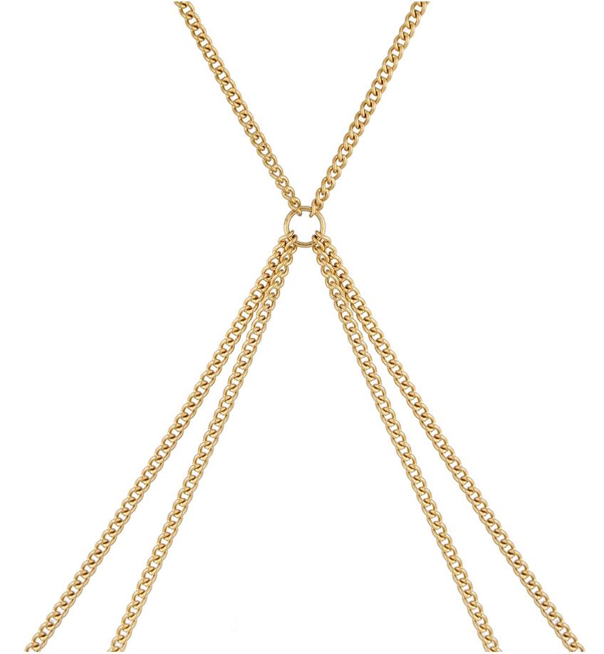 Naszyjnik złoty body chain Minnie NSA0675