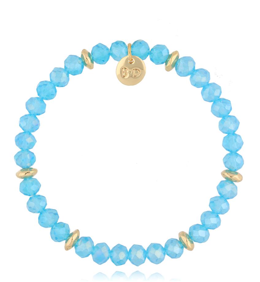 Bransoletka z niebieskimi kryształkami Clear Sky BCY0073