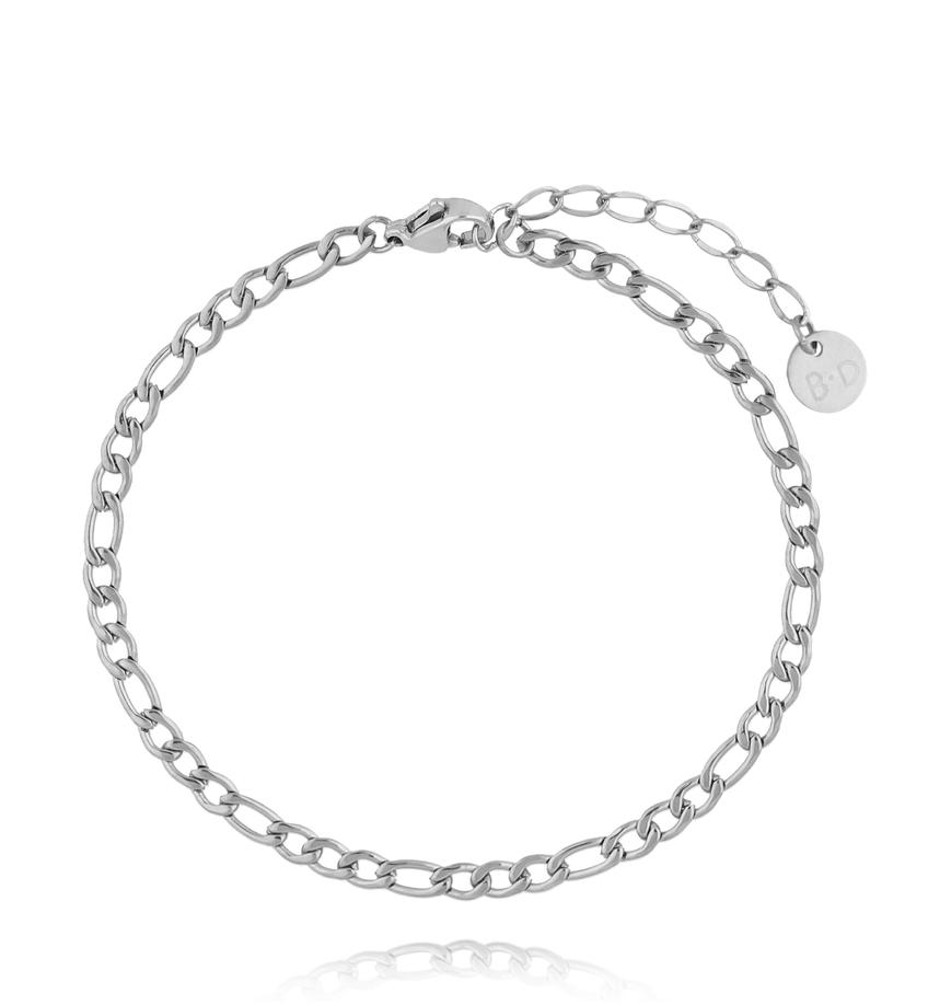 Bransoletka z łańcuszkiem srebrna BSY0362
