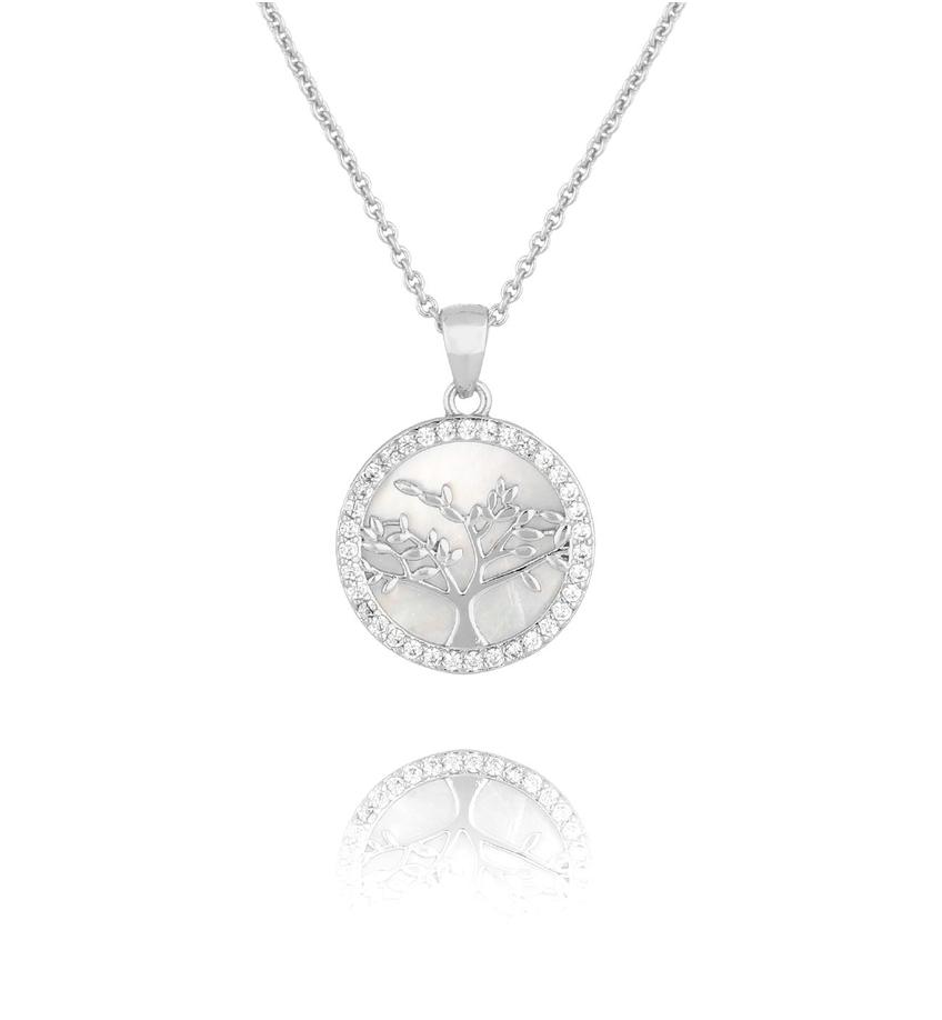 Naszyjnik srebrny z drzewkiem Glam Charms NS0276