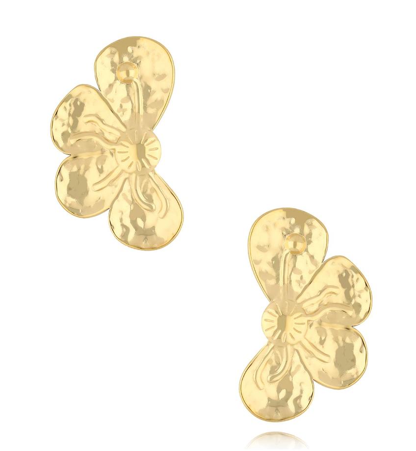 Kolczyki złote kwiatki Floral KSA2128