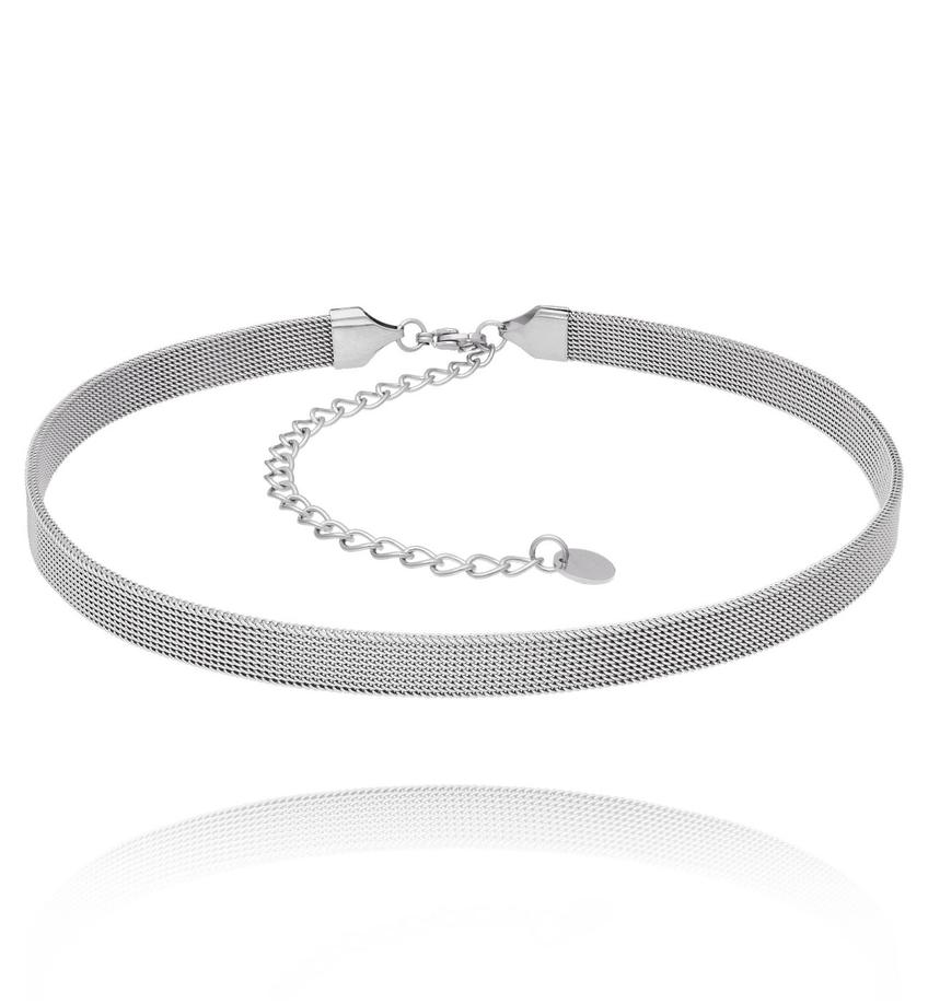 Choker srebrny Chic Stainless NSA1184