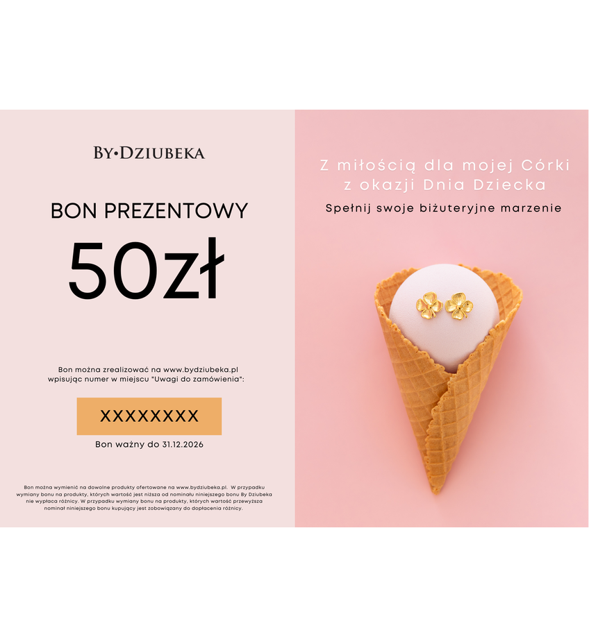 Bon Prezentowy 50 zł DZIEŃ DZIECKA online do wydruku BON50DD