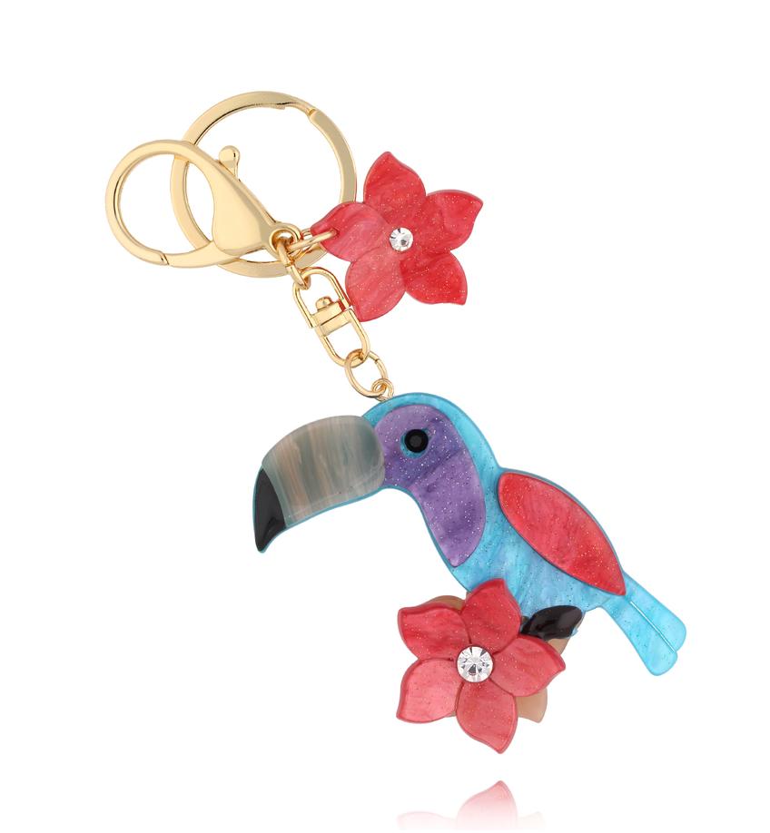 Brelok z z kolorowym tukanem Toucan BREZA0089