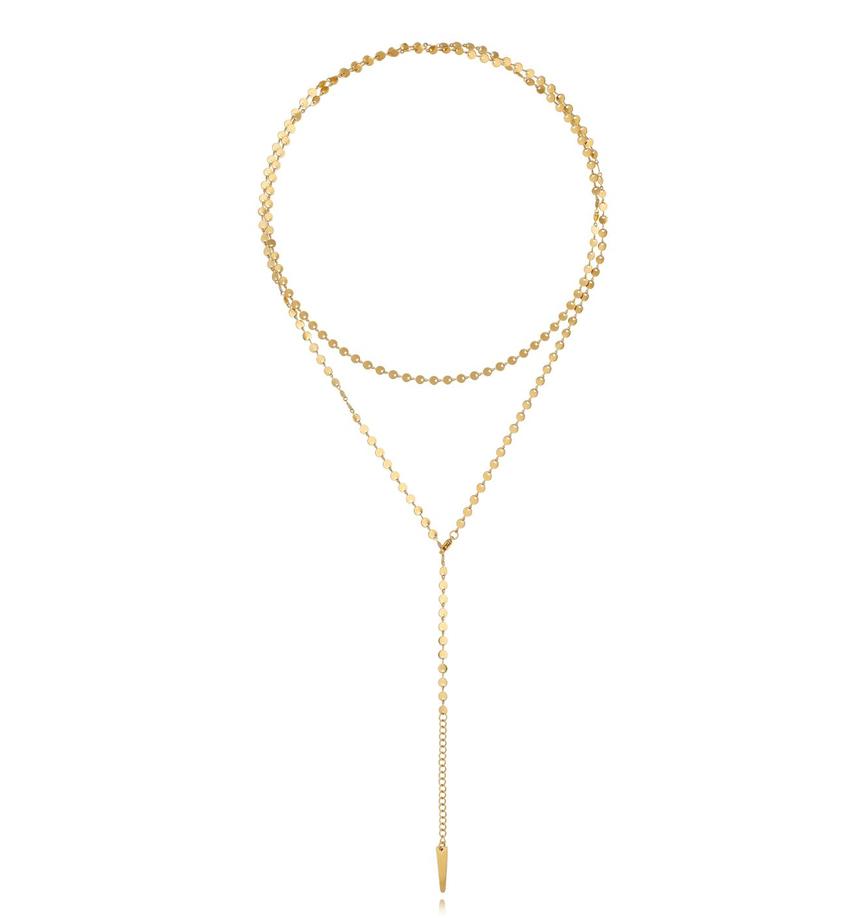 Naszyjnik złoty łańcuch body chain Secret of Joy NSA0673
