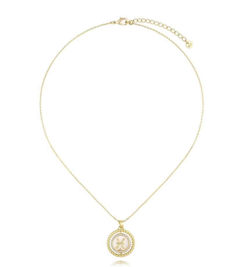 Naszyjnik znak zodiaku Ryba NLU0043