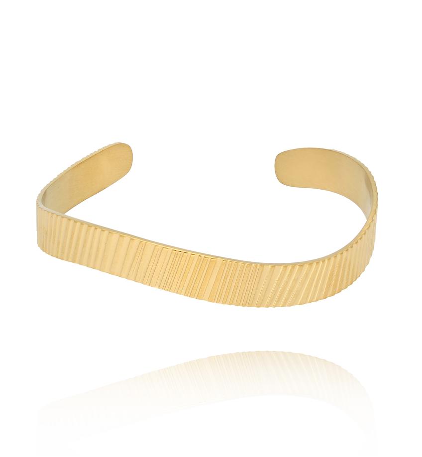 Bransoletka obręcz złota Metallic Grace BSA0659