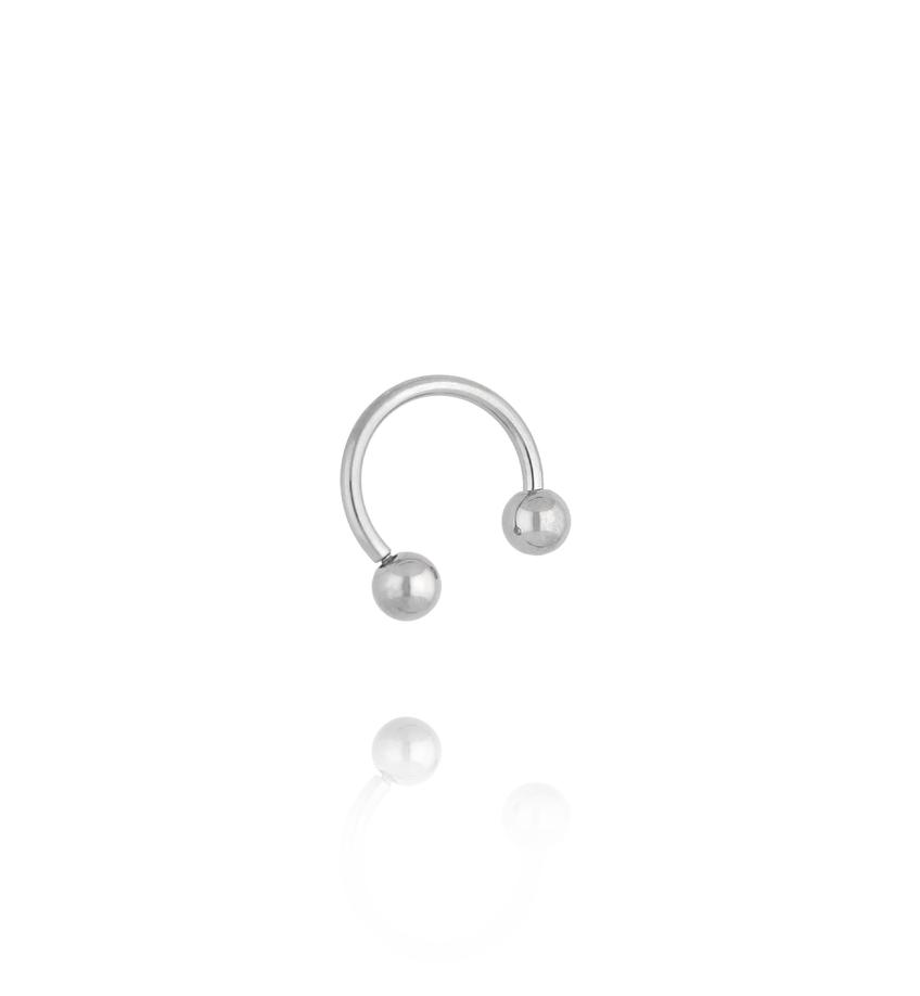 Kolczyk srebrny piercing KSA2172
