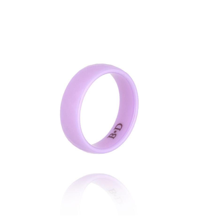 Obrączka z ceramiki fioletowa PFE0096