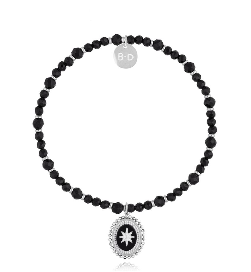 Bransoletka z czarnymi turmalinami Dark Harmony BTW2889