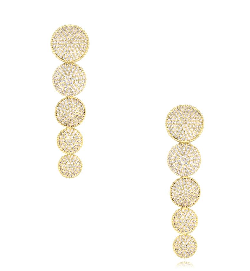 Kolczyki złote dyski Cercle KSS1472