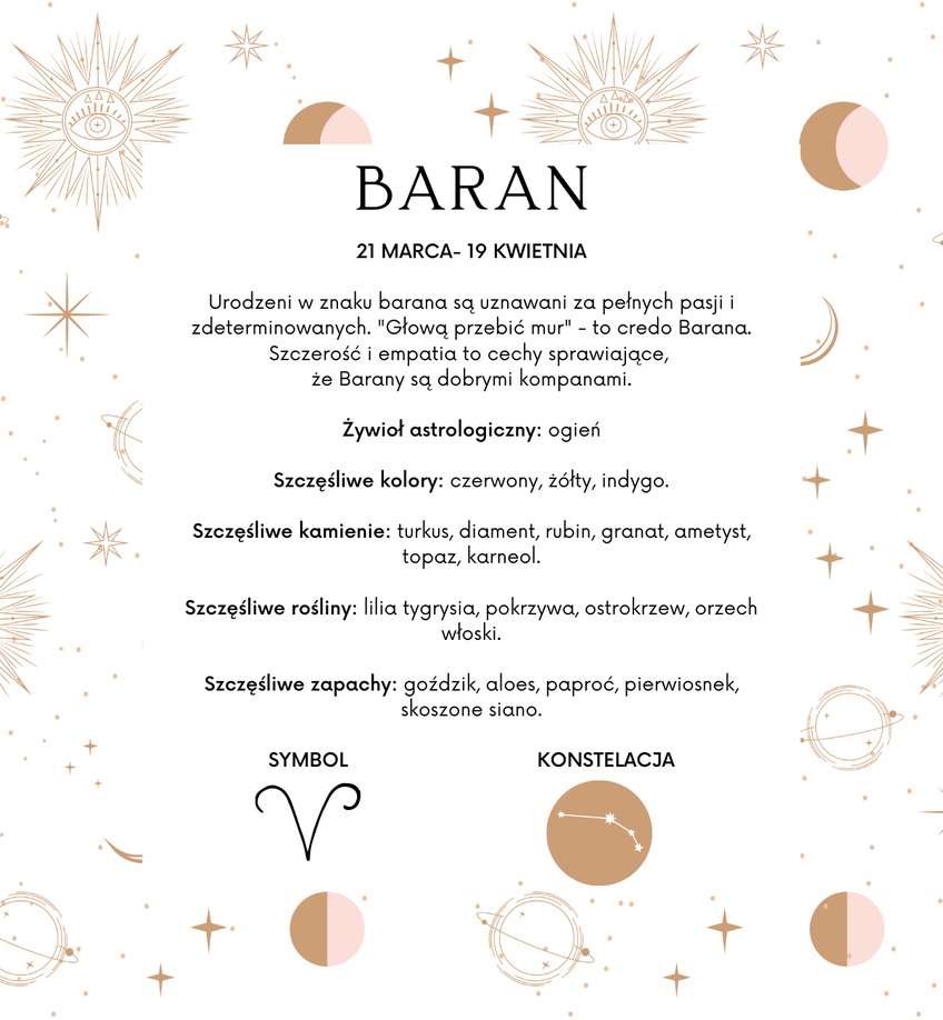 Bransoletka srebrna znak zodiaku BARAN BSE0091