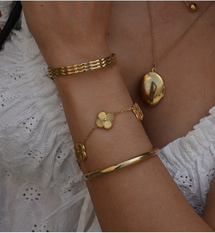 Bransoletka obręcz złota Amore Adornments BSA0716