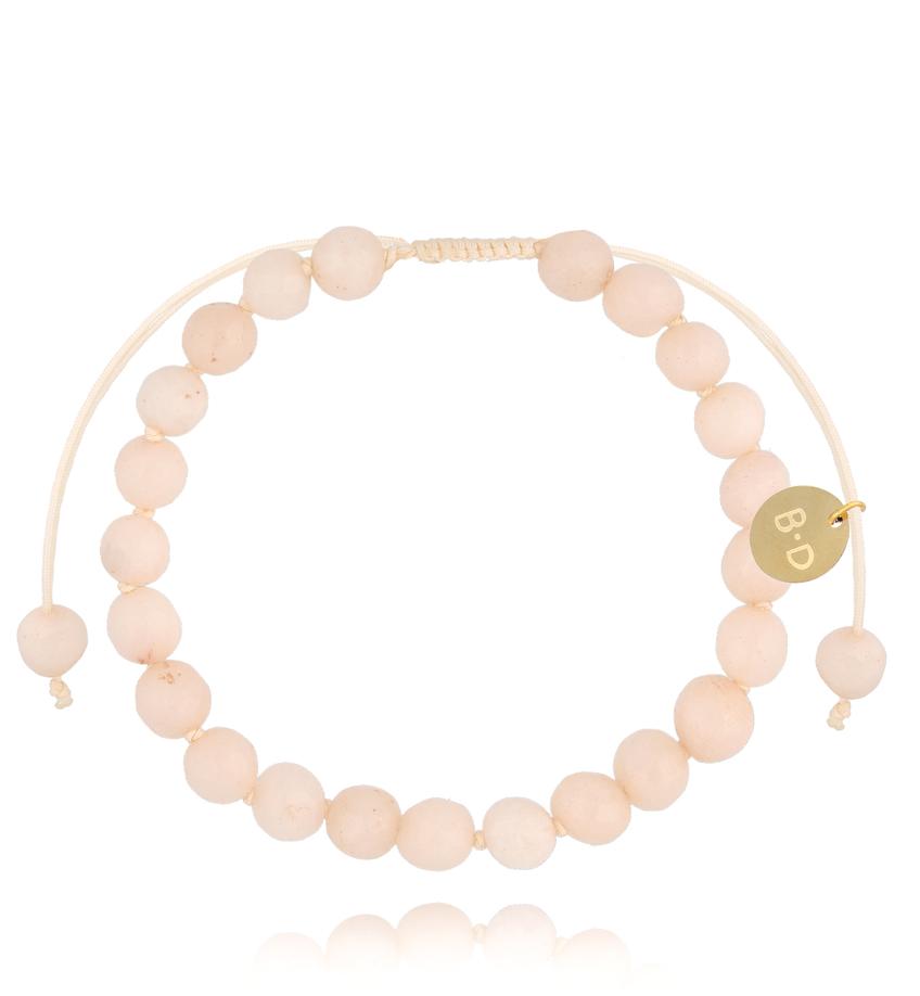 Bransoletka z beżowymi jadeitami Jade BSH0151