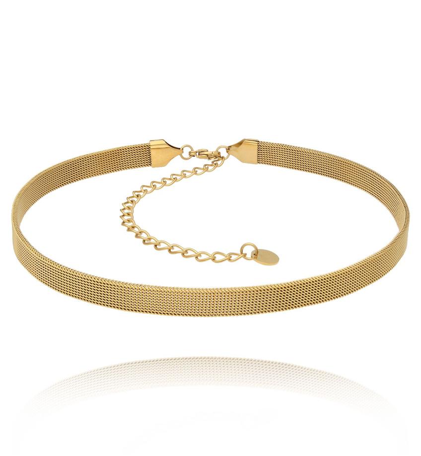 Choker złoty Chic Stainless NSA1185