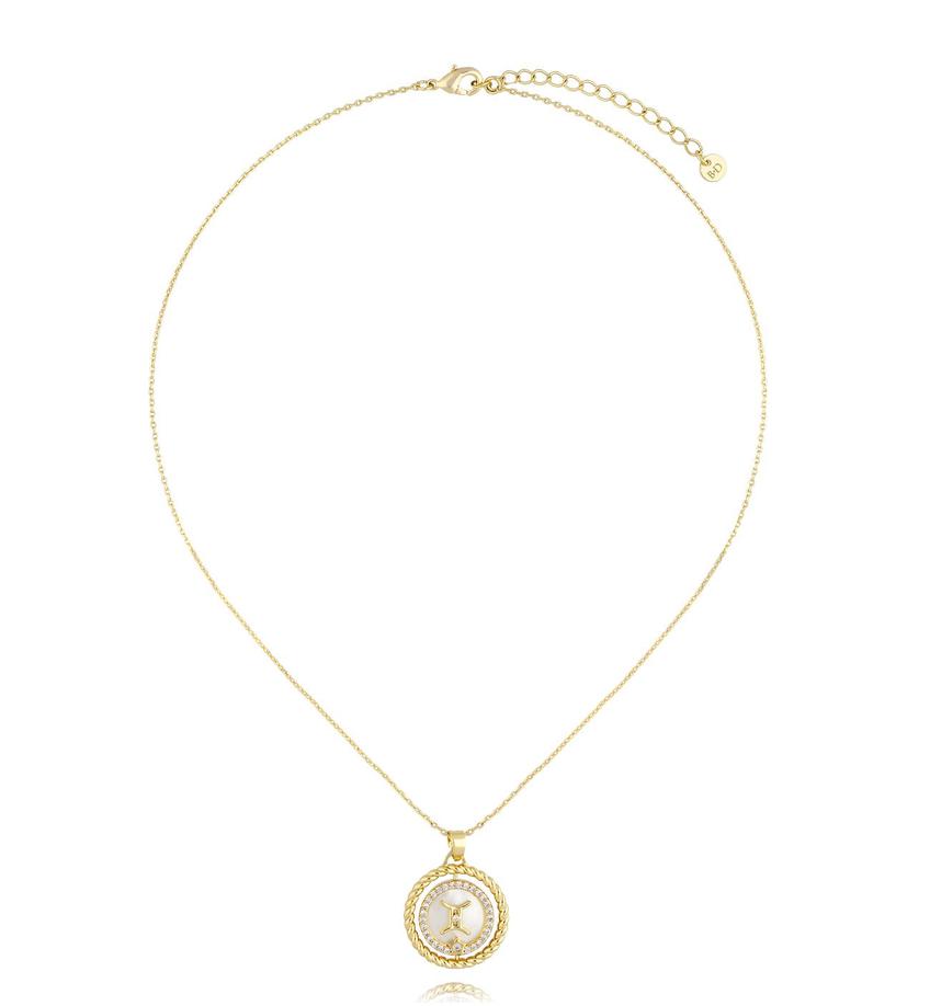 Naszyjnik znak zodiaku Bliźnięta NLU0034