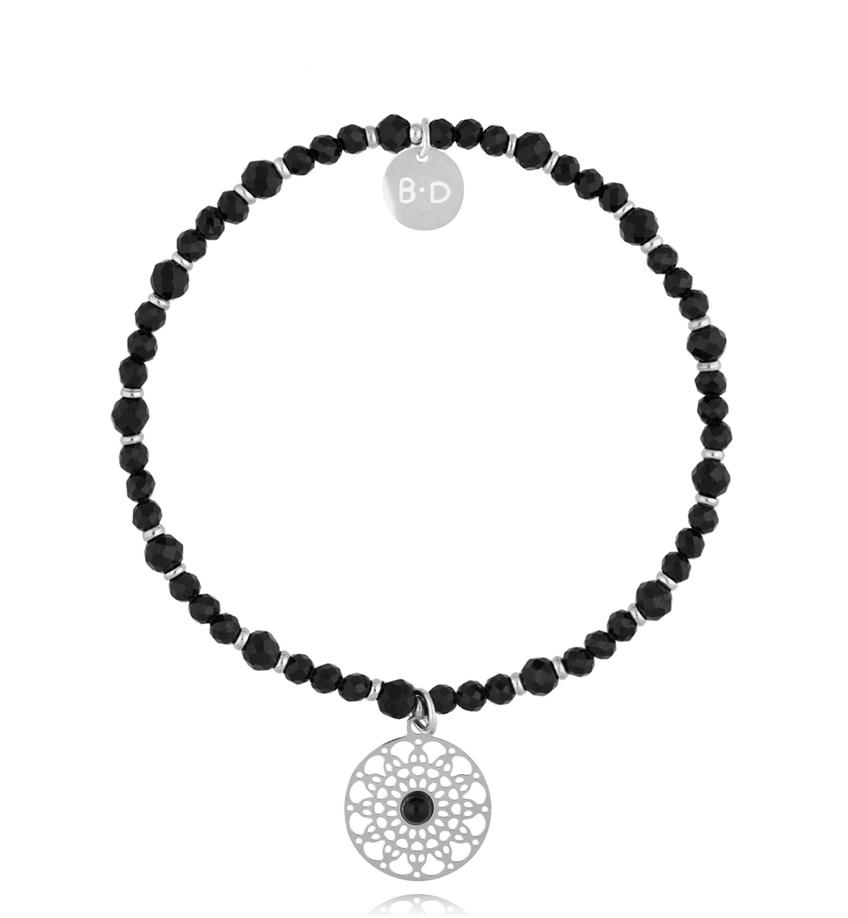 Bransoletka z czarnymi turmalinami Dark Harmony BTW2883