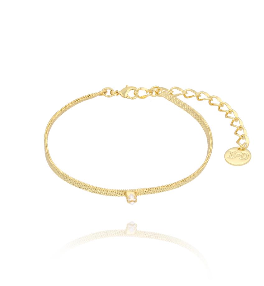 Bransoletka złota żmijka mini Gentle BSS0181